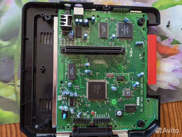 Sega Genesis оригинал VA3 + Flash картрдж