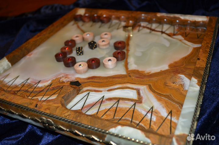 Нарды из камня ручной работы