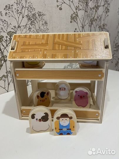 Детские развивающие игрушки из дерева