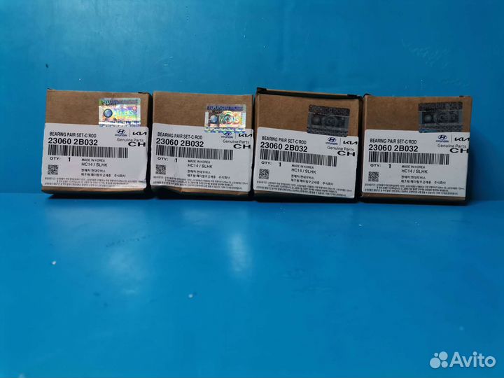 Вкладыши для G4FC, FA, FD 23062B012 210202B020