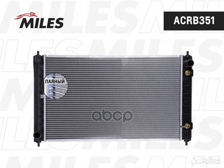 Радиатор охлаждения двигателя, (Паяный, для акп