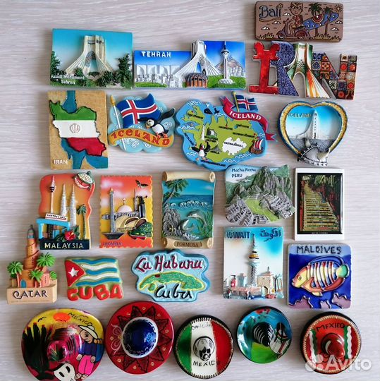 Магниты сувенирные на холодильник