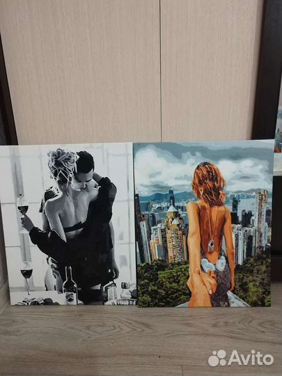 Картины по номерам раскрашенная