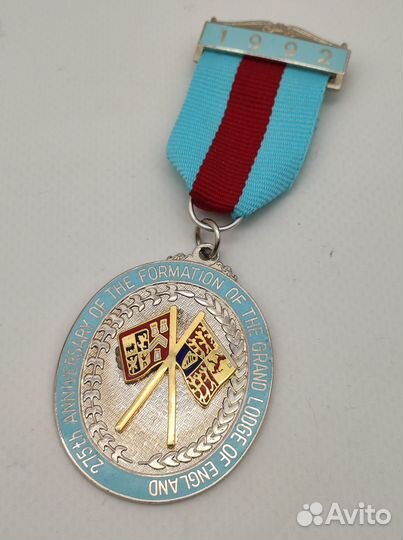 Медаль Масоны латунь эмаль Б662