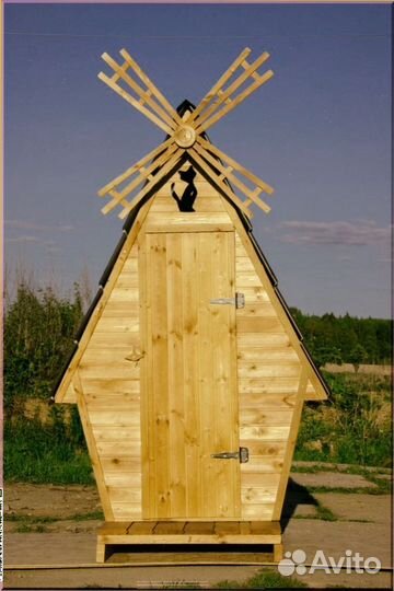 Дачный туалет с лебедем жтж 374