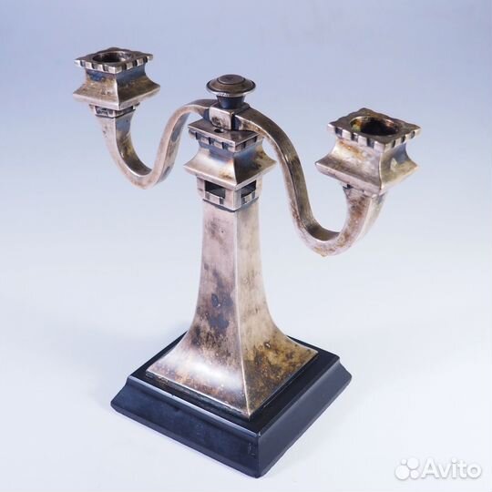 Подсвечник. Канделябр. Серебро 84 пр. XIX век