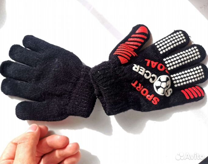 Варежки новые/перчатки для мальчика/шапочка деми