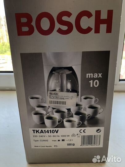 Кофеварка капельная bosch