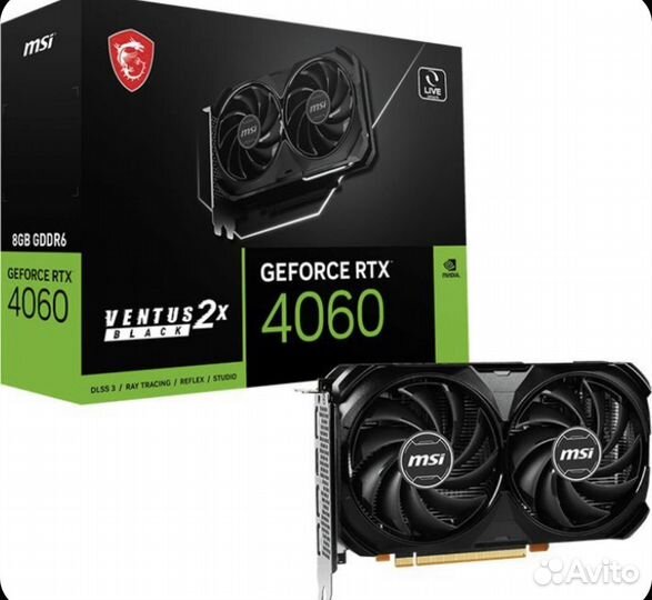 Видеокарта 4060 msi ventus 2x 8gb