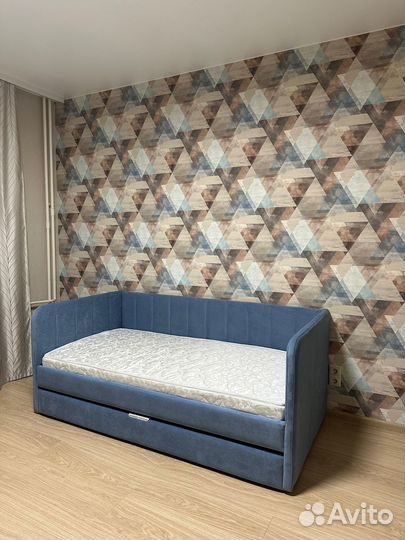 Детская кровать в ткани тедди