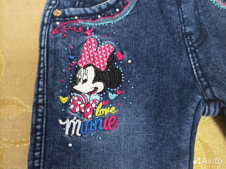 Джинсы для девочки 98