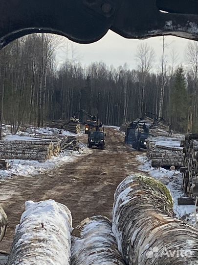Услуги лесовоза с манипулятором