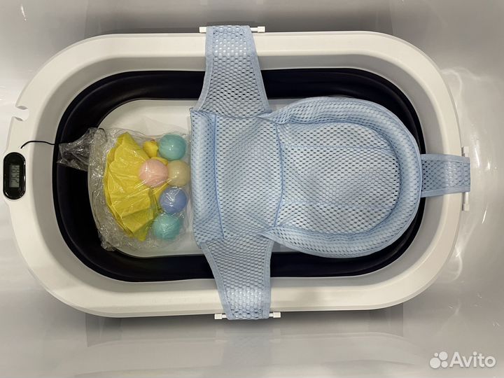 Ванночка для купания складная с термометром