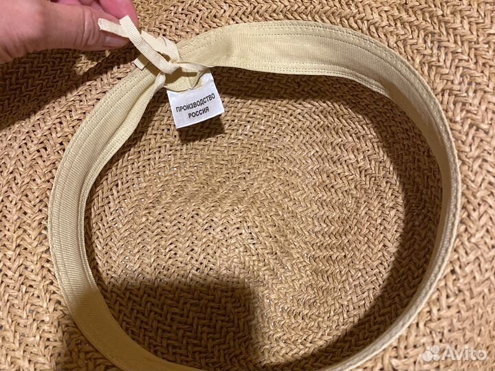 Шляпа женская соломенная