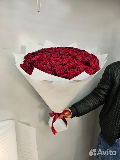 101 роза 51 31 25 Роза Цветы доставка 101 роза 51