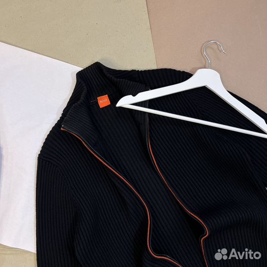 Шерстяной джемпер на молнии Hugo Boss(оригинал)