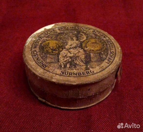 Старинная капсюльная коробочка