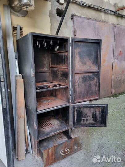 Коптильня горячего копчения бу