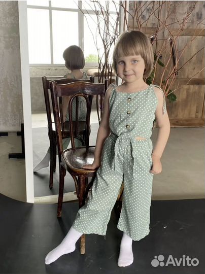 Костюм брючный летний для девочки 140-146