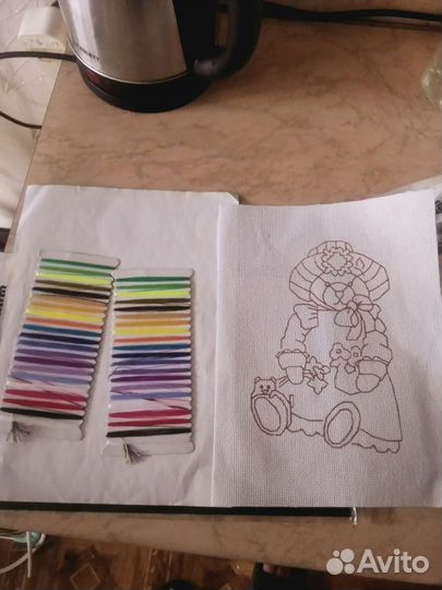 Набор для вышивания крестом и бисером