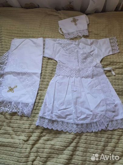 Крестильный набор для девочки новый