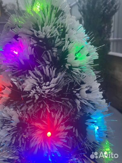 Светодиодная елка в горшке