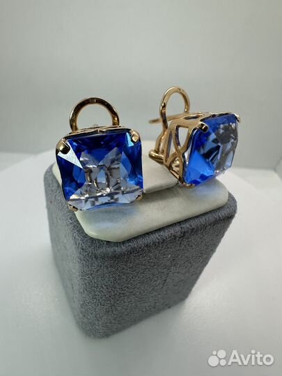 Серьги 585 пробы золотые