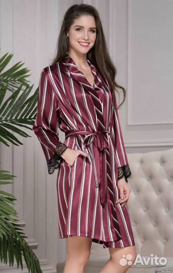 Халат из шелка новый размер 42