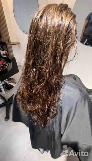 Кератиновое выпрямление волос