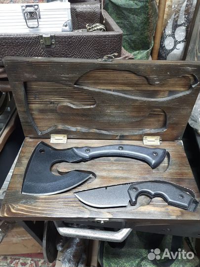 Топор Барс с ножом в шкатулке