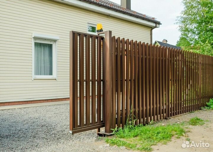 Откатные ворота - двойные