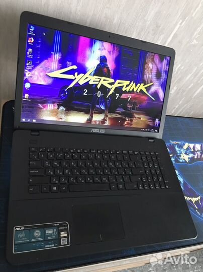 Ноутбук asus мощный игровой как новенький