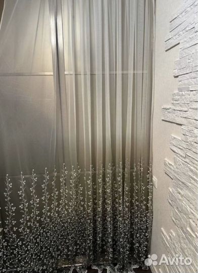 Тюль новый амбре