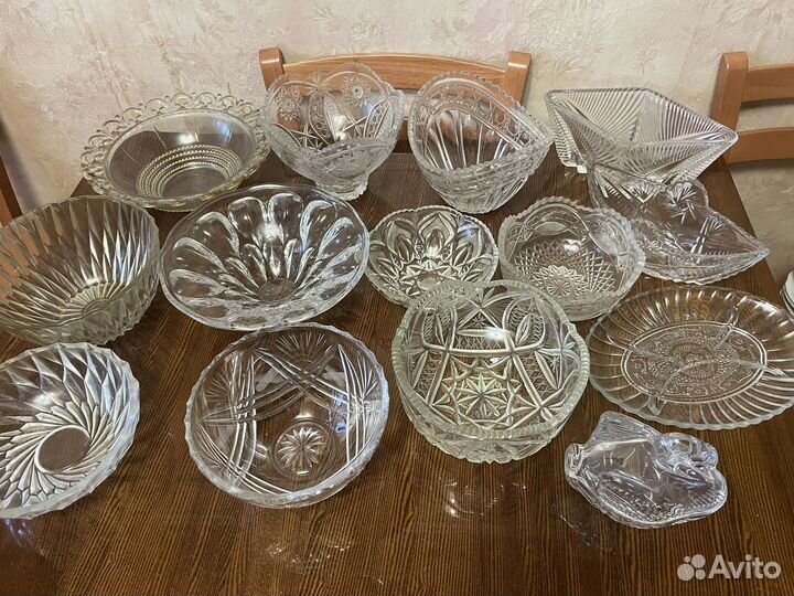 Салатники, конфетницы хрусталь