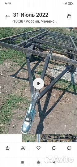 Прицепы для легковых автомобилей двухосный