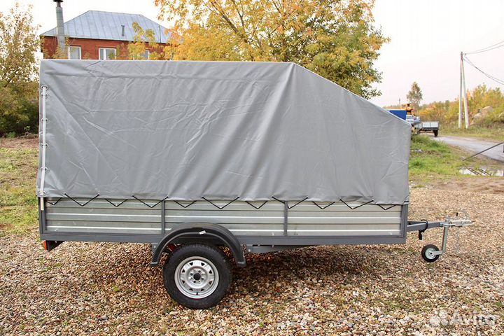 Прицеп для перевозки снегохода. Самосвальный тип к