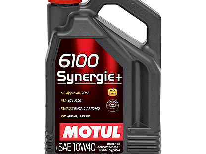 Моторное масло Motul 6100 Synergie+ 10W40 5л