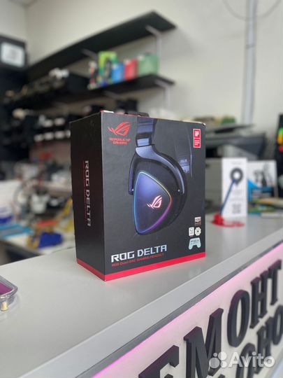 Игровые наушники с микрофоном Asus Rog Delta