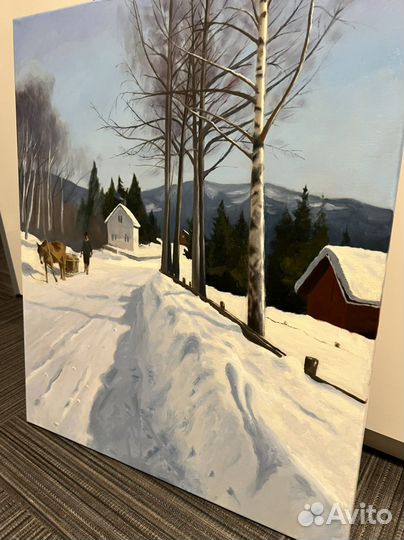 Картина маслом на холсте пейзаж