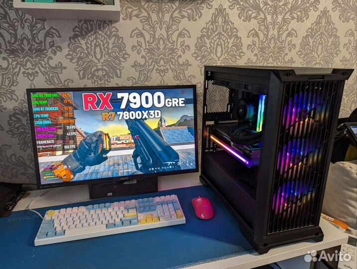 Игровой компьютер Ryzen 7 7800x3d, RX7900gre, ddr5