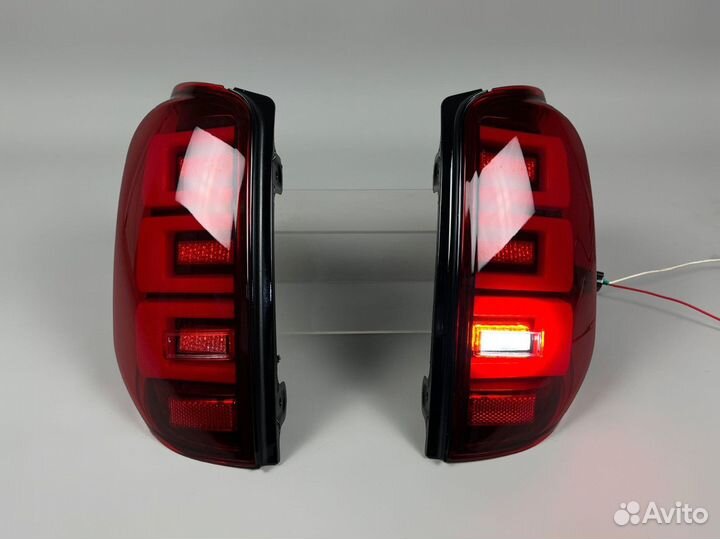 Стопы Mitsubishi L200 06-13г Тюнинг Красные R2485