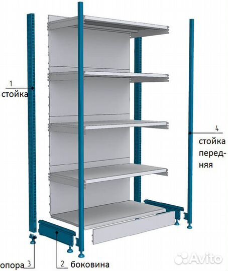 Стеллажи усиленные