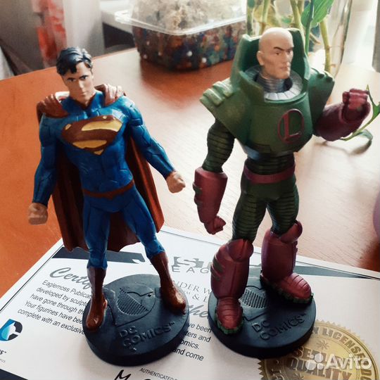 Фигурки - Супермен и Лекс Лютер. Eaglemoss
