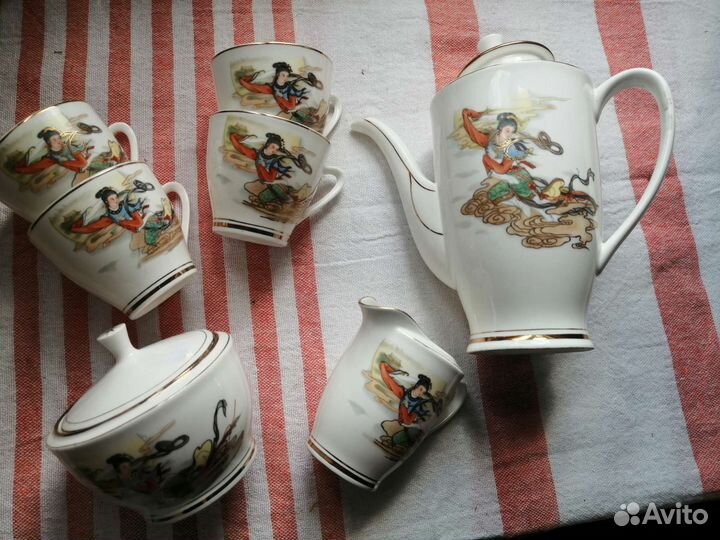 Сервиз кофейный, чайный фарфор