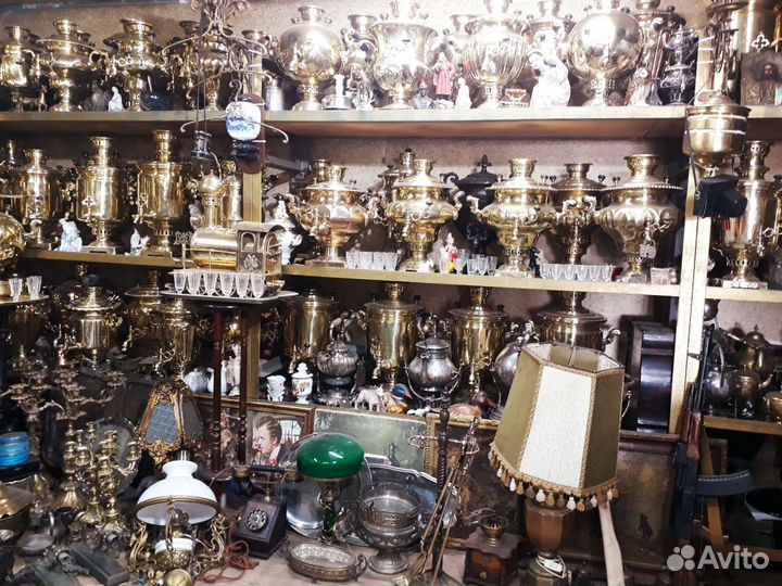 Самовары старинные тульские на дровах