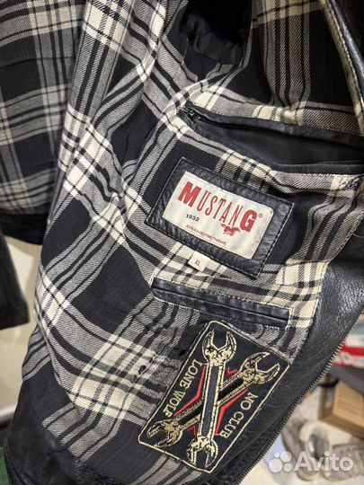 Куртка натуральная кожаная косуха мужская