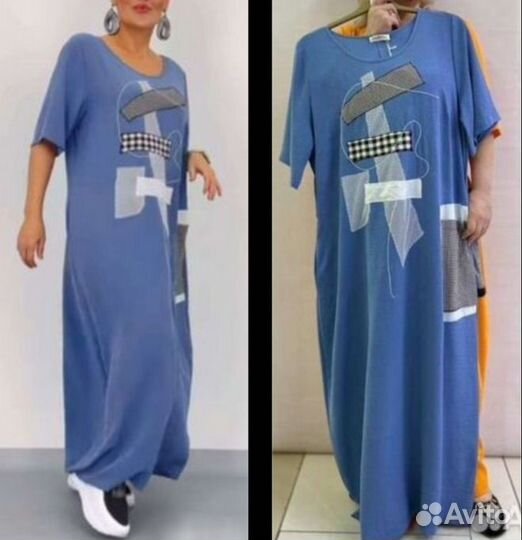 Платье длинное Турция большой размер