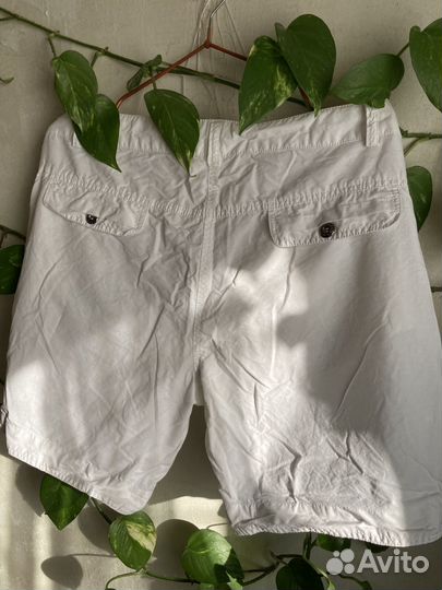 Шорты женские белые хлопковые 48-50