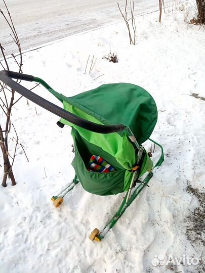 Детские санки с колесами