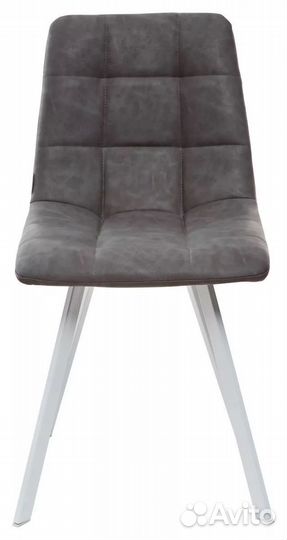 Стул chilli square белый/экокожа серая сталь RU-07